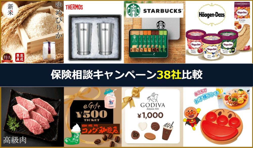 保険相談プレゼントキャンペーンの特典イメージ